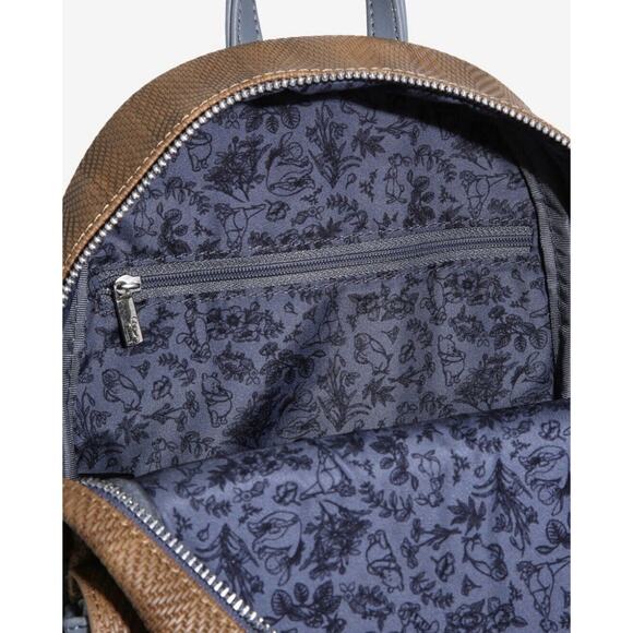 Loungefly Disney Winnie the Pooh Herringbone Today Possibilities Mini Backpack
